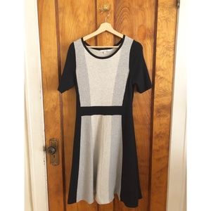 Boden Milano Black/Silver/Grey Dress